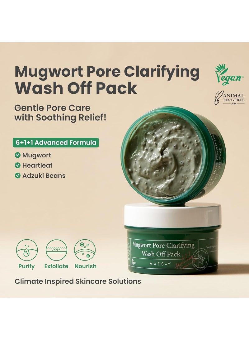 AXIS-Y Mugwort Pore Clarifying Wash Off Pack 100Ml - Image 2
