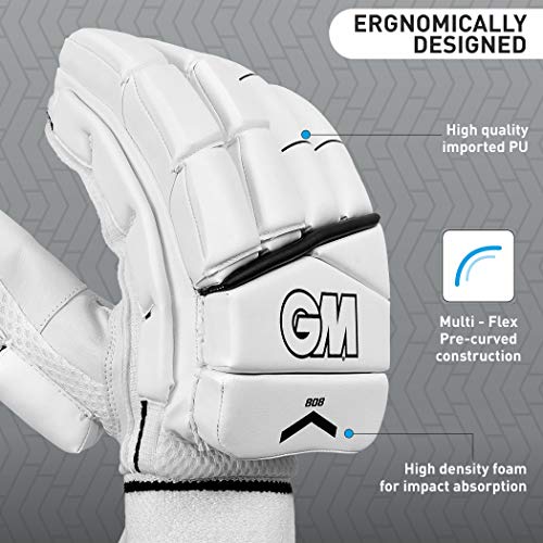 GM 1600445 808 Cricket Batting Gloves Men's Right (Colour May Vary), color may vary - Image 4