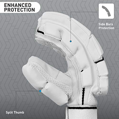 GM 1600445 808 Cricket Batting Gloves Men's Right (Colour May Vary), color may vary - Image 3