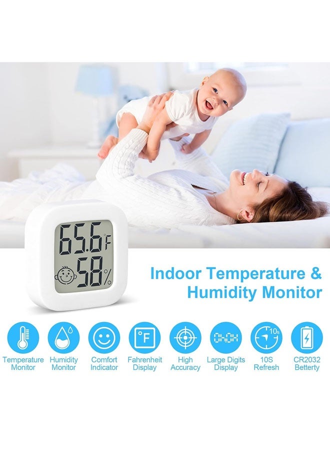 Indoor Thermometer, Gauge Meter Digital Hygrometer Room Thermometer For Home, Hight Accurate Temperature and Humidity Monitor For Greenhouse, Reptile, Humidors, Cellar, Office - Image 4