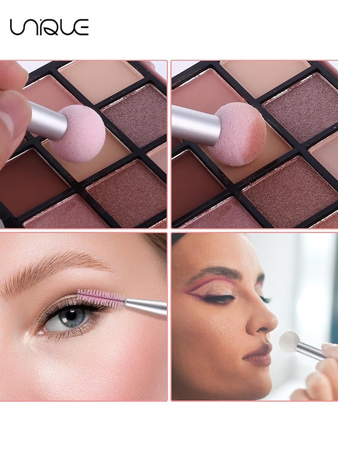 Unique 10Pcs Double Head Sponge Brush - Make up Sponge Makeup Supplies Sponge Makeup Rush Makeup Tool Eyelash Makeup Sponges for Foundation Eyebrow Brush Makeup Sponge Brush Eye Shadow Brush  - Image 4