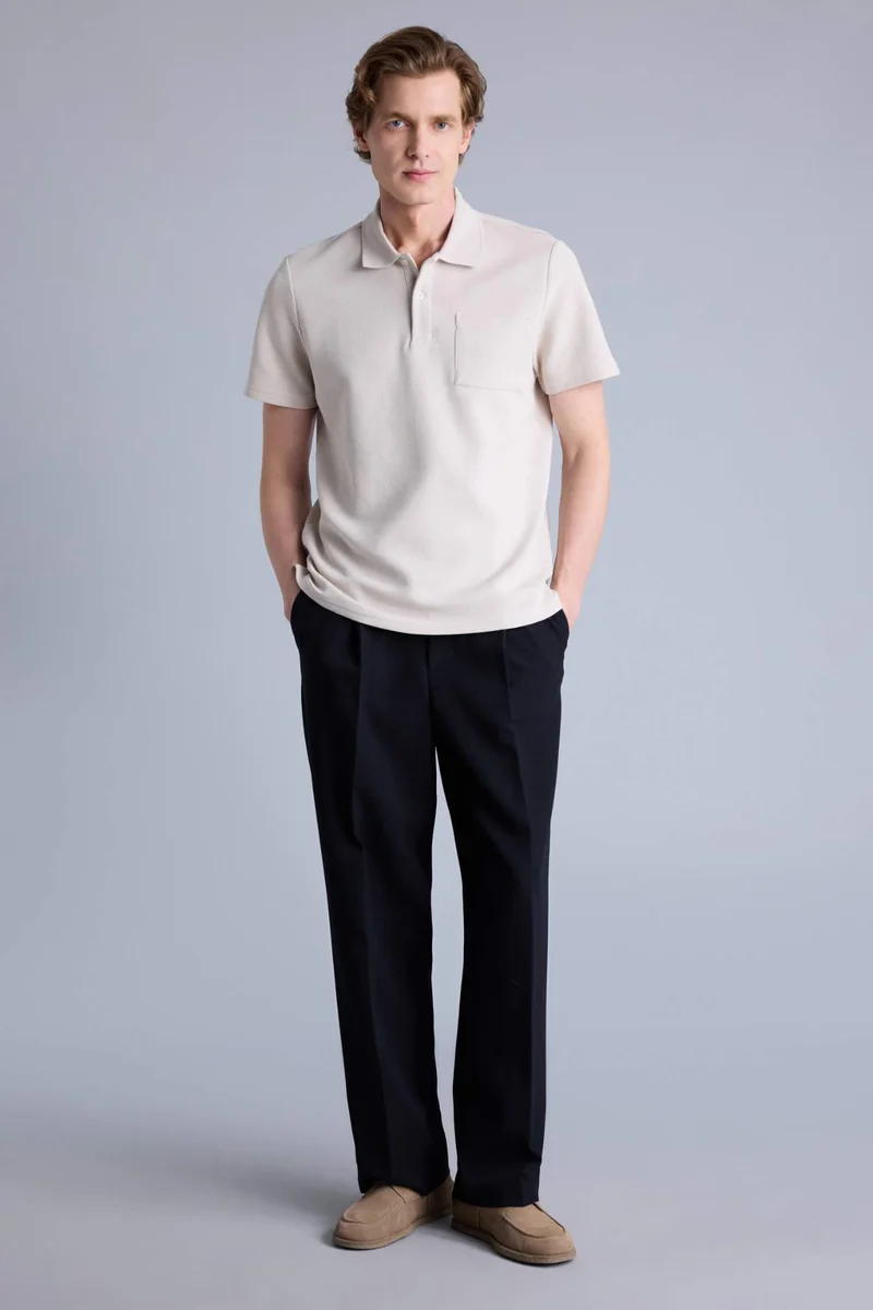 DeFacto Regular Fit Short Sleeve Polo T-Shirt
