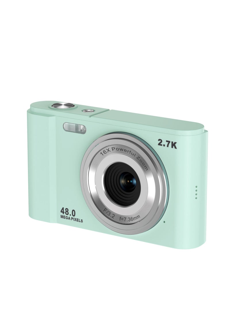 Portable Digital Camera 48MP 2.7K 2.88-inch IPS Screen 16X Zoom Auto Focus Self-Timer 32GB Extended Memory Face Detection Anti-shaking