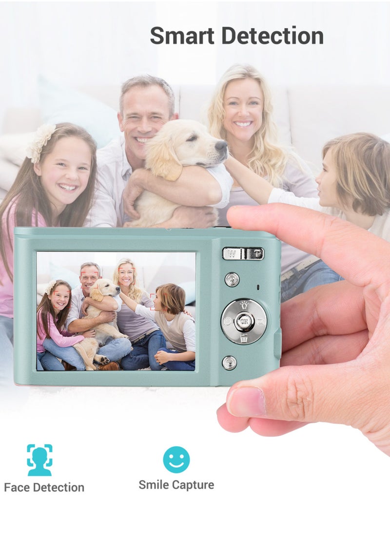 Portable Digital Camera 48MP 2.7K 2.88-inch IPS Screen 16X Zoom Auto Focus Self-Timer 32GB Extended Memory Face Detection Anti-shaking
