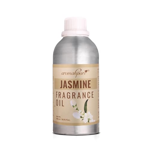 Aromahpure Jasmine Aroma Oil | 500ml Undiluted & Natural | Long-Lasting Scent for Aromatherapy, Candle & Soap Making, Diffusers, Room Freshener, Humidifier, Bathroom Revitalizer & Home Essentials - Image 1