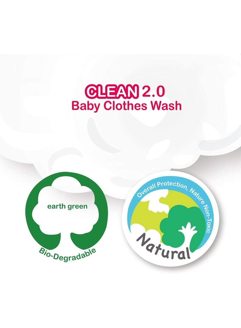 فارلين كلين ٢.٠ لغسيل ملابس الأطفال ١٠٠٠ مل - منظف سائل طبيعي نباتي صديق للبيئة للأطفال - Image 5