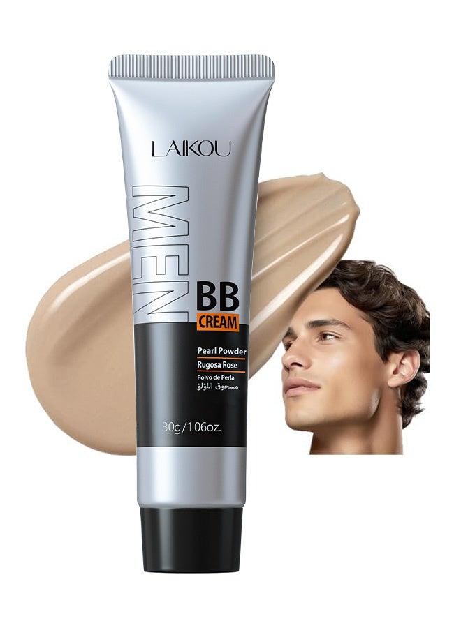 لايكو كريم BB للرجال ، SPF 15 PA ، كريم أساس وكونسيلر كامل التغطية ، كريم مرطب للوجه للرجال يوحد لون البشرة ، التحكم في الزيوت وعيوب الغطاء ، لمسة نهائية طبيعية لجميع أنواع البشرة # طبيعي 240 - Image 1