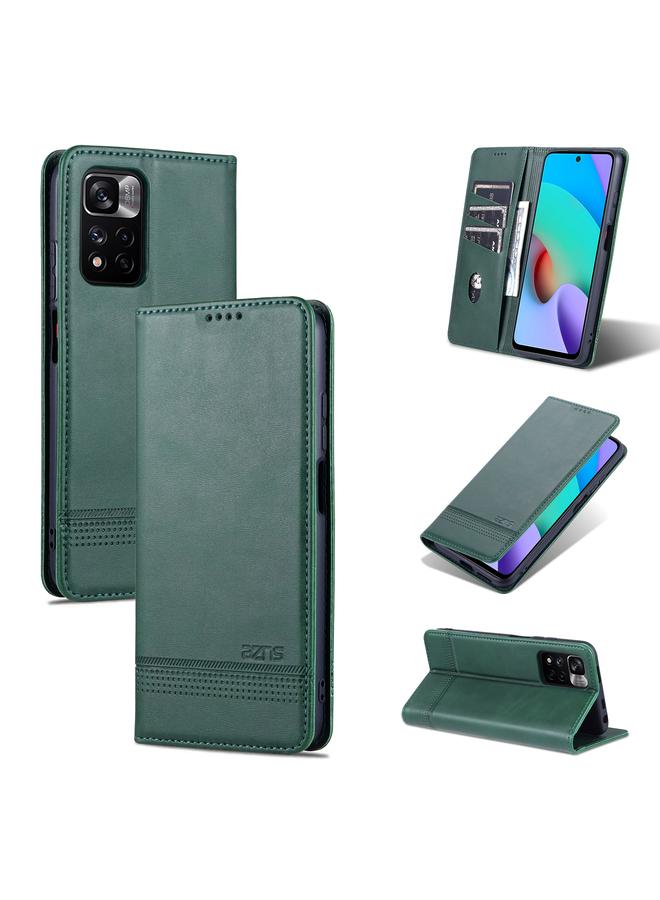 The Bros Case For Xiaomi Redmi Note 11 Pro / Note 11 Pro+ Magnetic Calf Texture Horizontal Flip Leather Phone Case
