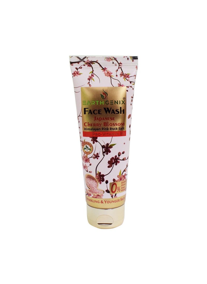 Earthgenix - Earthgenix Japanese Cherry Blossom Face wash 100ml x 2 Twin Pack - Image 1