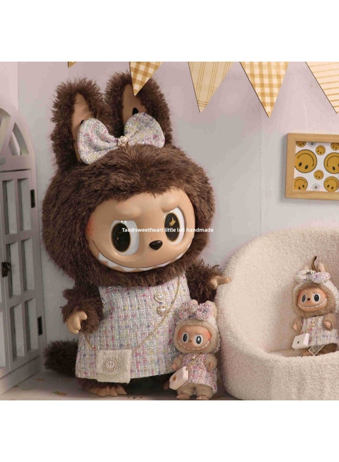Original 58cm Pull Cloth Clothes Zimomo Clothes Small Fragrant Style Doll Clothes-Specifications:58zimomo Baby Clothes-Color:Construction Period 10 Days Celebrity White Zimomo Small Fragrant Suit  - Image 3