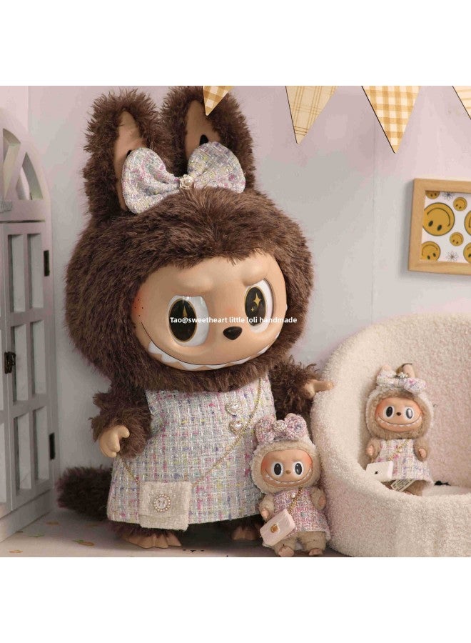 Original 58cm Pull Cloth Clothes Zimomo Clothes Small Fragrant Style Doll Clothes-Specifications:58zimomo Baby Clothes-Color:Construction Period 10 Days Celebrity White Zimomo Small Fragrant Suit  - Image 4
