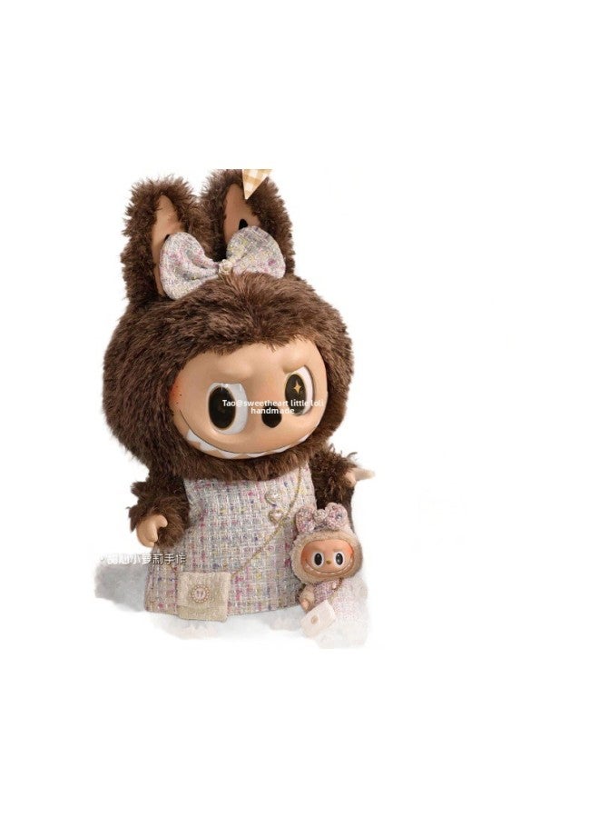 Original 58cm Pull Cloth Clothes Zimomo Clothes Small Fragrant Style Doll Clothes-Specifications:58zimomo Baby Clothes-Color:Construction Period 10 Days Celebrity White Zimomo Small Fragrant Suit  - Image 5