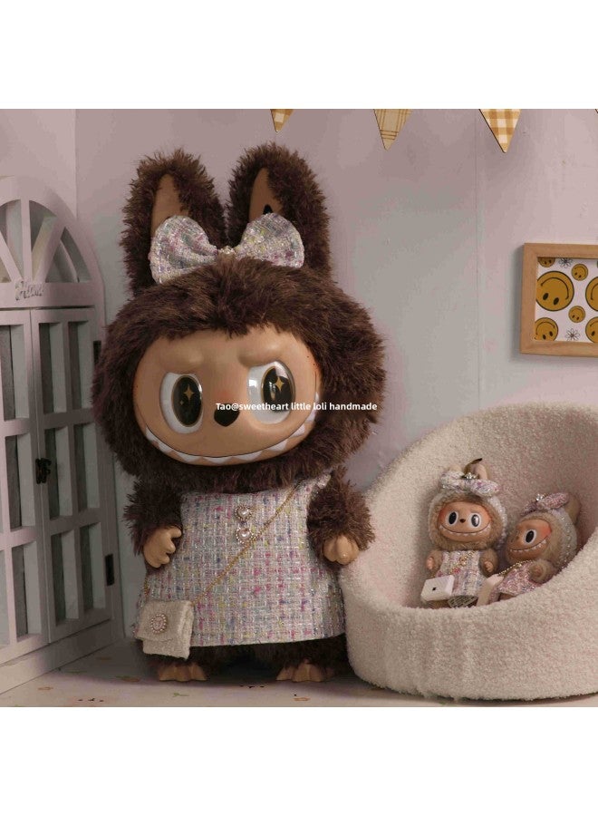 Original 58cm Pull Cloth Clothes Zimomo Clothes Small Fragrant Style Doll Clothes-Specifications:58zimomo Baby Clothes-Color:Construction Period 10 Days Celebrity White Zimomo Small Fragrant Suit  - Image 2