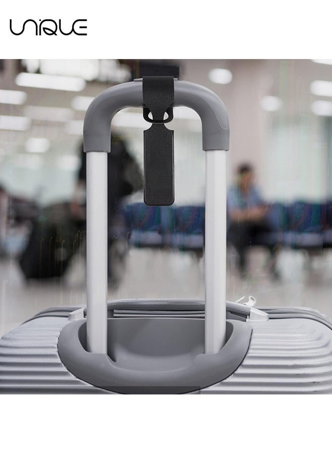 يونيك 8 قطع علامات الأمتعة - علامات الأمتعة الجلدية PU - بطاقات الهوية علامات الأمتعة المعلقة القابلة لإعادة الاستخدام - حقيبة تحديد ملصقات لإكسسوارات السفر وحقائب السفر - حقيبة الأمتعة الجلدية علامات للنساء والرجال السفر (متعدد الألوان) - Image 4