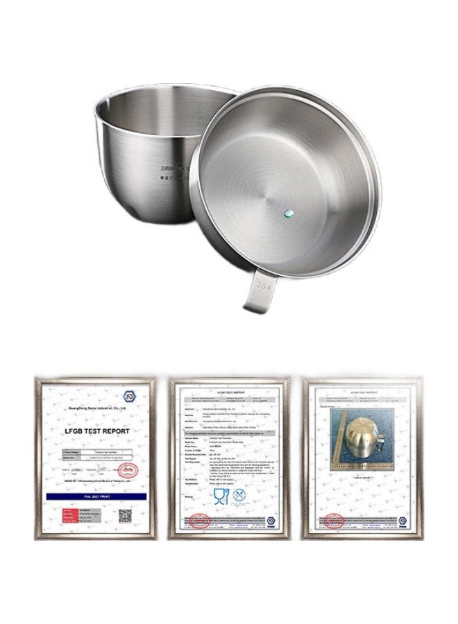 SSGP Sanli Steel 304 Stainless Steel Ramen Bowl With Lid, Soup Rice Bowl, Personal Use Household Lunch Box, Fast Food Cup, No. 1 Member Store - Image 1