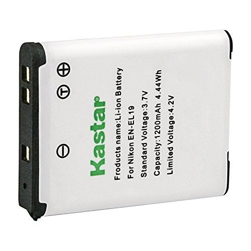 Kastar EN-EL19 Rechargeable Li-Ion Battery for Nikon Coolpix S7000 S3700 S6800 S3600 S5300 S6500 S6900 S33 S3100 S2900 S2800 S32 S3300 S3500 S5200 S4300 S4100 Cameras - Image 1