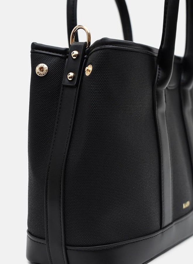 Kazo Bag Black Structured Shoulder Handbag | Premium Faux Leather Purse - Image 5