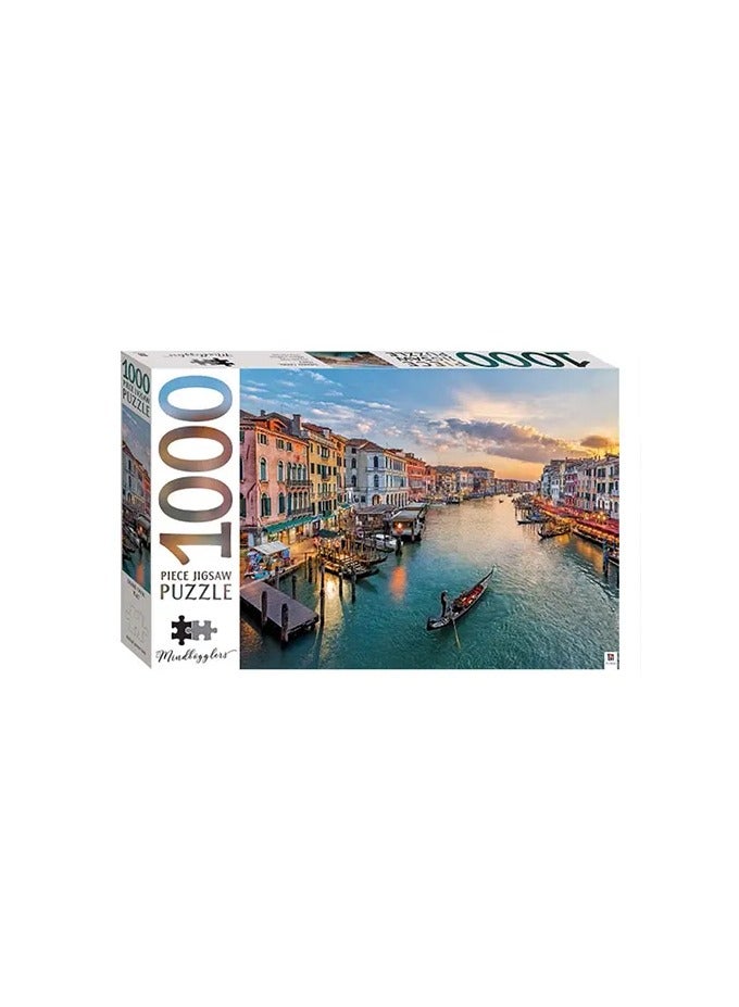 Mindbogglers Grand Canal, Italy 1000-Piece Jigsaw Puzzle – Mindbogglers Collection for Fun and Relaxation - Image 1
