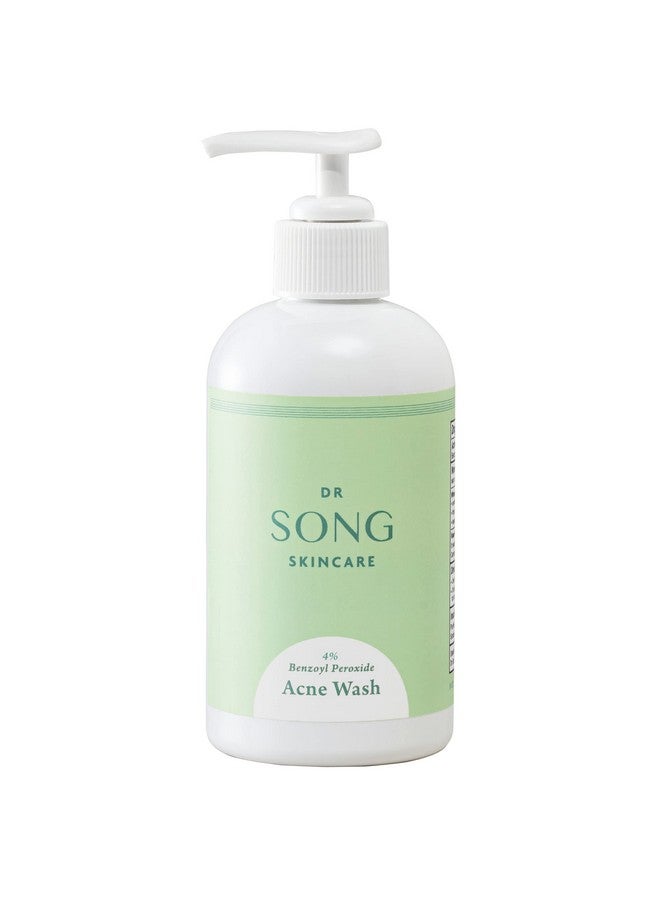 Dr Song Benzoyl Peroxide Wash 4% With Hyaluronic Acid Acne Treatment Acne Face Wash & Body Wash (4% Benzoyl Peroxide 8Oz) - Image 1