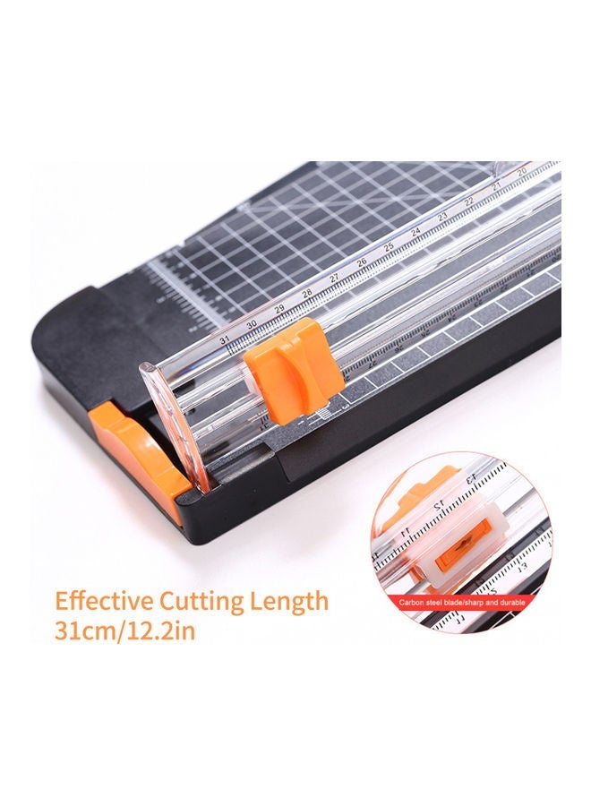 NIBEMINENT Portable A4 Paper Cutter Black/Orange - Image 4