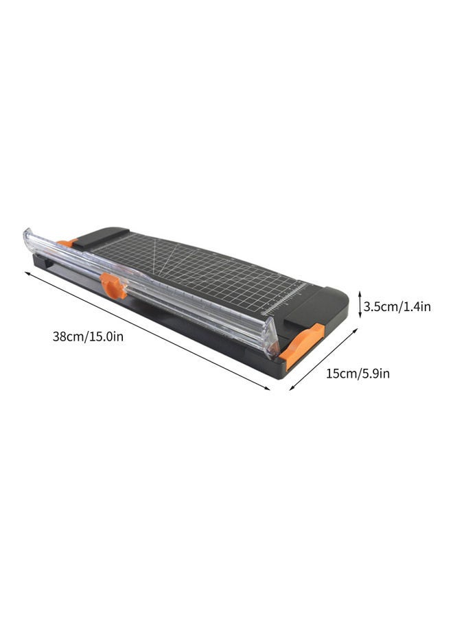 NIBEMINENT Portable A4 Paper Cutter Black/Orange - Image 2