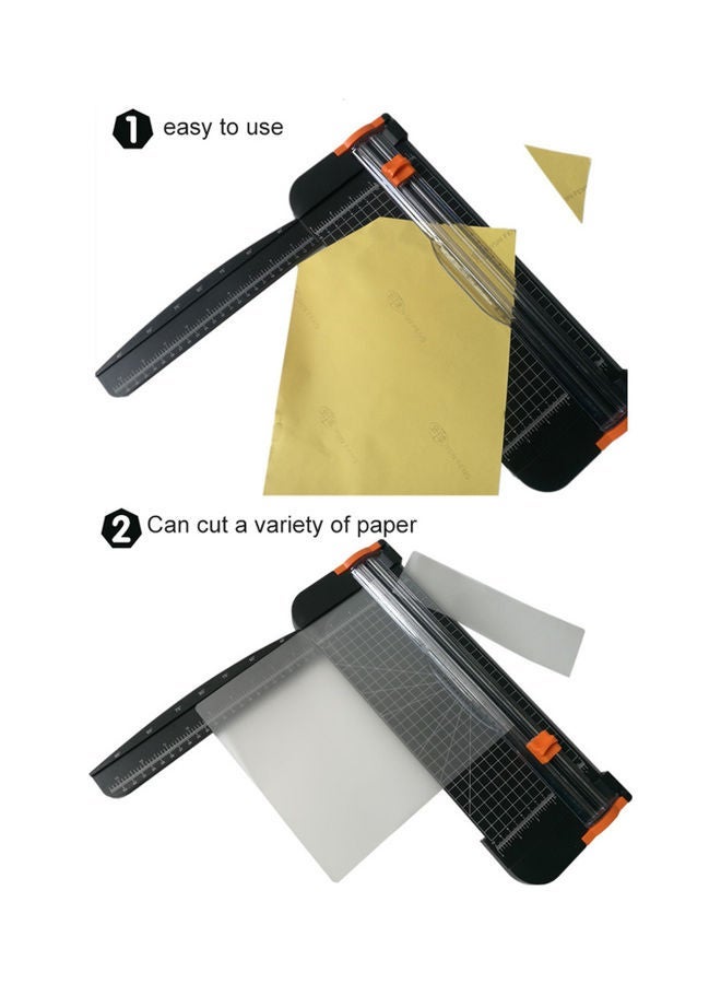 NIBEMINENT Portable A4 Paper Cutter Black/Orange - Image 3