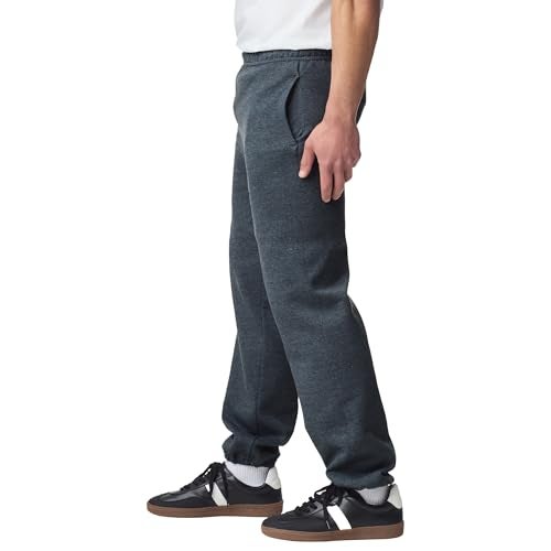Gildan Men's Fleece Elastic Bottom Sweatpants with Pockets, Style G18100, Dark Heather, Medium - Image 2