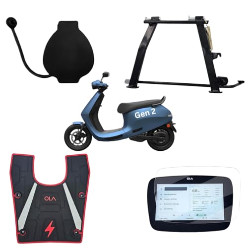 APPSTER Ola S1 Pro Gen 2 Main Stand + Charger Cap + Footmat + Screen Guard -Only for S1 Pro 2nd Genaration, 4 in 1 (Black) - Image 1