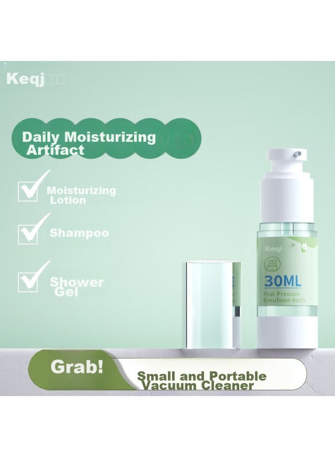 Keqi Vacuum Pressed Pump Bottle For Cosmetics Lotion Travel Portable 30ml - Image 1