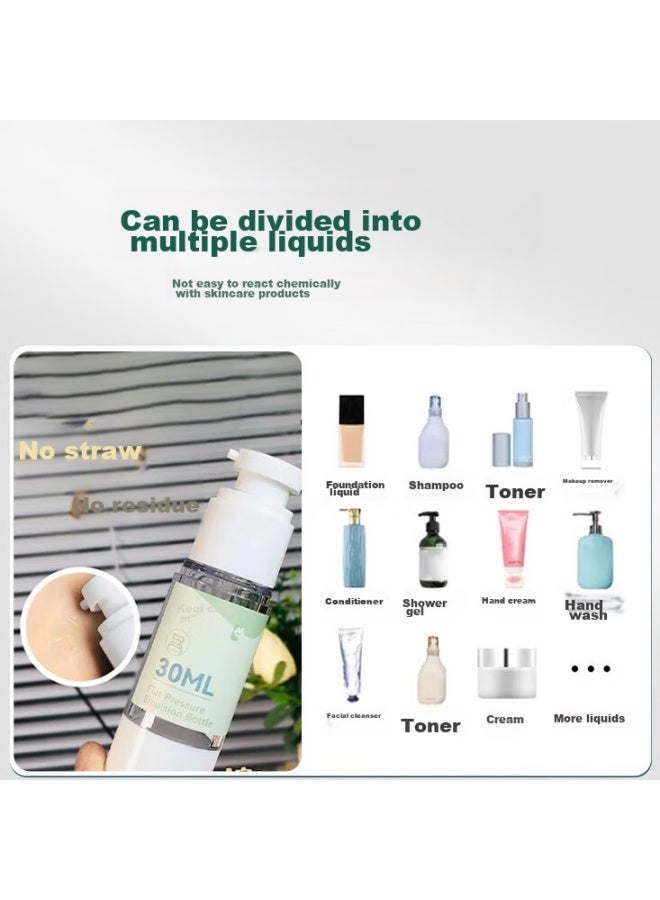 Keqi Vacuum Pressed Pump Bottle For Cosmetics Lotion Travel Portable 30ml - Image 4