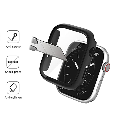 Commuter 16 Pack Case for Apple Watch SE (3nd Gen)/SE 2/SE/6/5/4 Screen Protector 40mm, (2025 New) Hard PC Ultra-Thin Protective Face Cover Built-in Tempered Glass Film for iWatch 40mm - Image 3