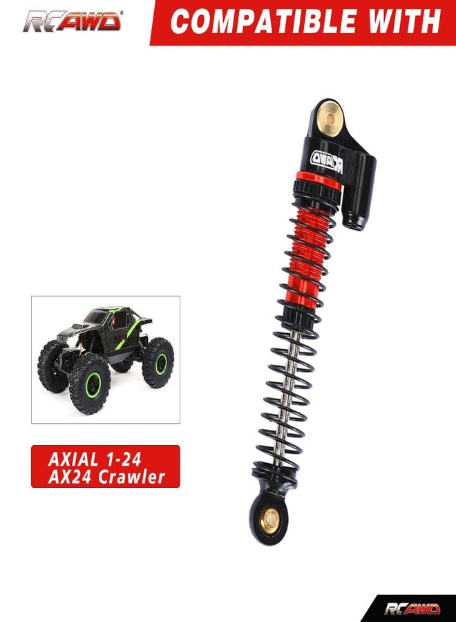 RCAWD ترقيات RCAWD لممتص الصدمات Axial AX24 XC-1 4WS مع قطع غيار إضافية من النوابض، وممتص صدمات أمامي وخلفي من الألومنيوم للسيارات التي تعمل بالتحكم عن بعد بمقياس 1/24 AXI00003 أسود - Image 2