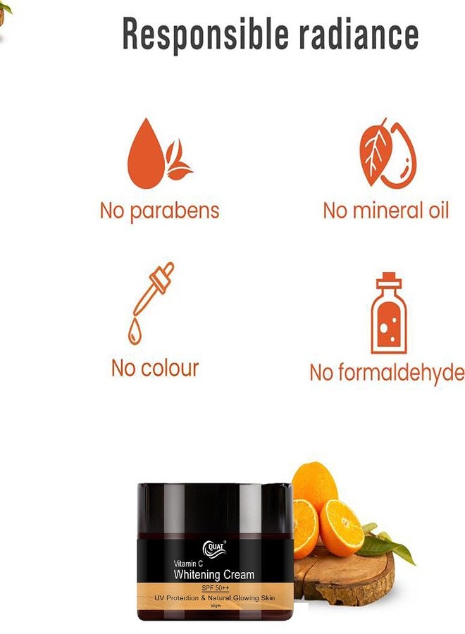 QUAT Vitamin C Cream For Brighten, Renew, Hydrate,Correct Wrinkles & Spots (50 g) - Image 3