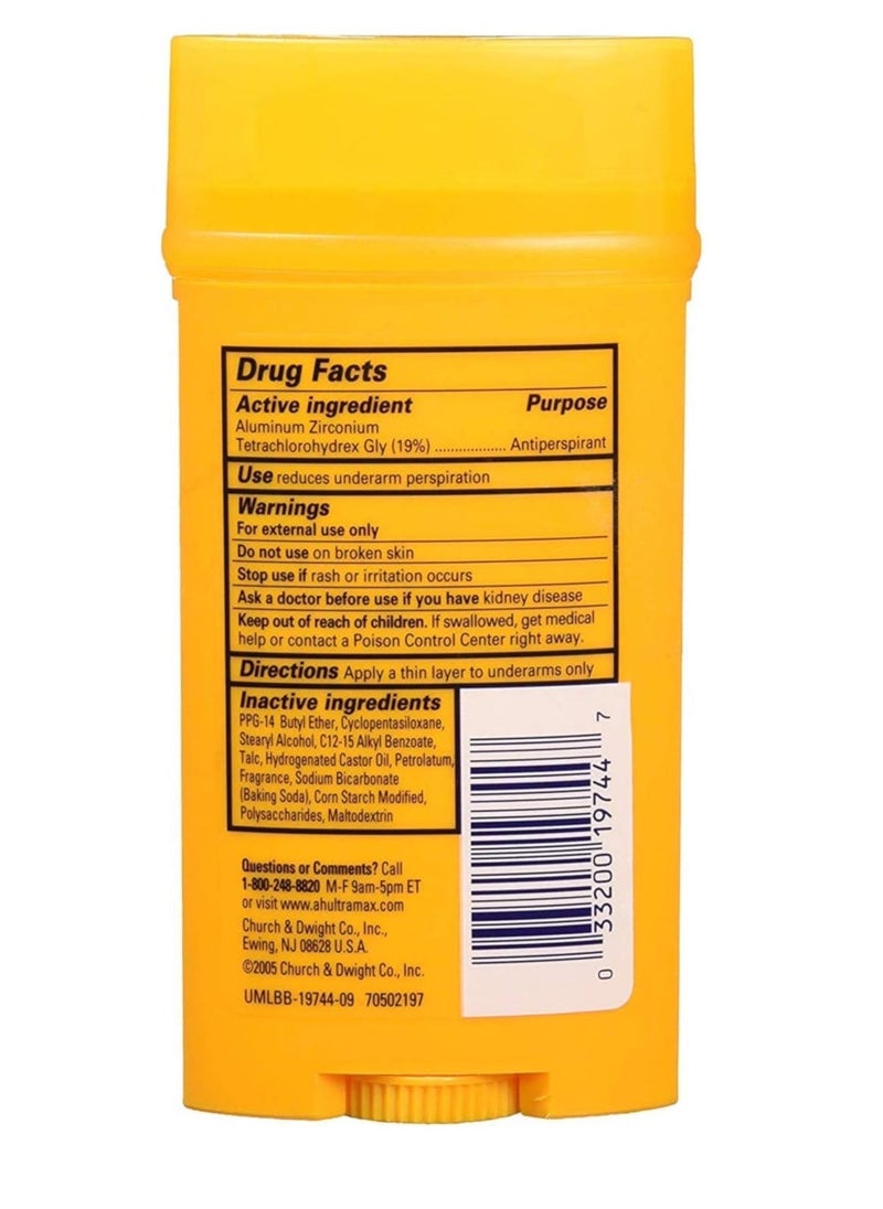 Arm & Hammer 3-Piece Arm & Hammer Ultra Max Antiperspirant Deodorant Active Sport 73g - Image 2