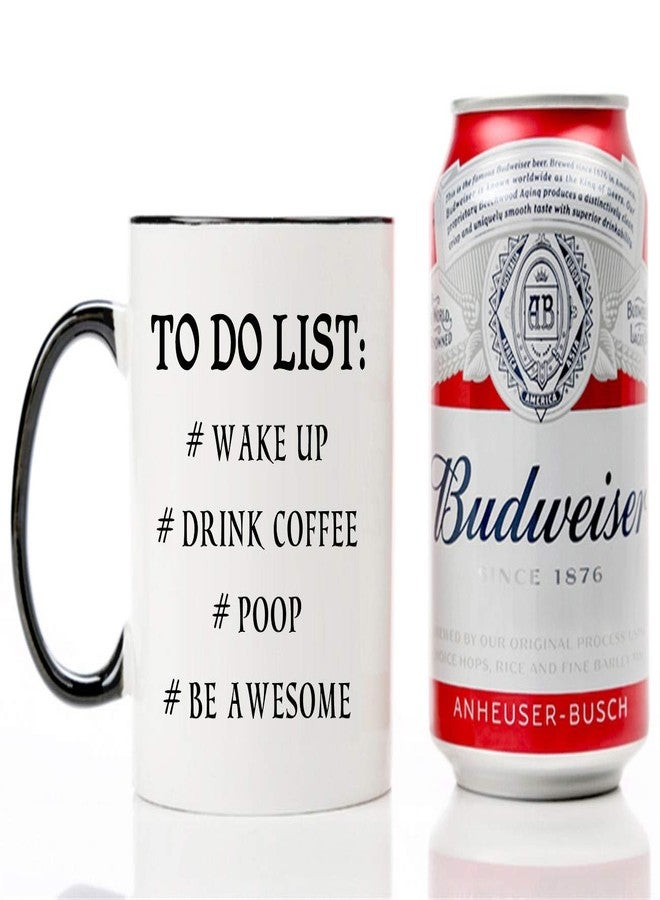 Mecai Funny to do list mug-11 OZ coffee tea cup, Funny Birthday Christmas Gift Ideas for Men Women Coworkers Dad Mom Husband or Wife, Boyfriend and Girlfriend - Image 4