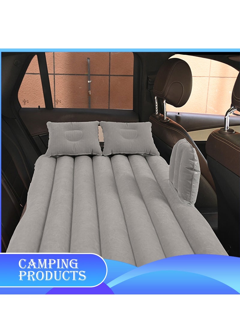 Manful Inflatable Mattress with Pump Portable Outdoor Air Mattress Foldable Single Thickened Flocking Mattress for Outdoor and Home  - Image 4