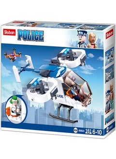 Sluban Sluban - Police Manhunt On Highway Bricks Set 264 Pieces - M38-B0825  - Image 1
