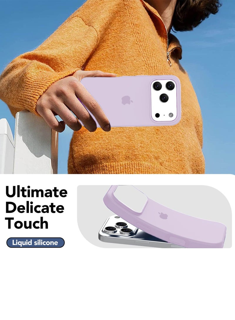 دبليو تيك غلاف واقي عالي الجودة من السيليكون السائل لآيفون 17 برو 5G 2025 (MCRPSN) - لافندر - Image 2