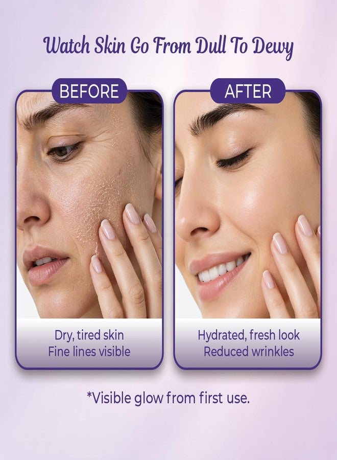 Sanfe High Prime Collagen Melting Film For 5X Hydrating Skin | 99.86% Collagen, Hyaluronic Acid | Face Pack/Mask, Reduces Wrinkles & Gives Instant Plumpness | Melting Patch with Collagen Booster Mist - Image 1