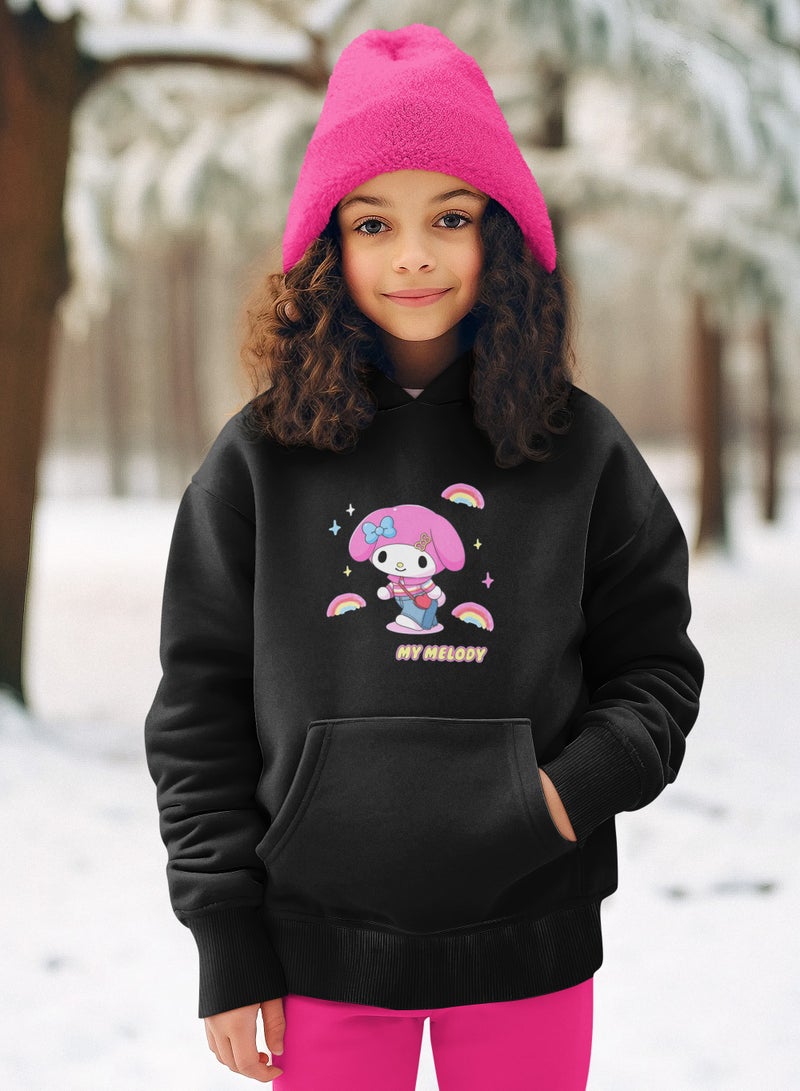 ZOOM My Melody Rainbow Design Hoodie Kids