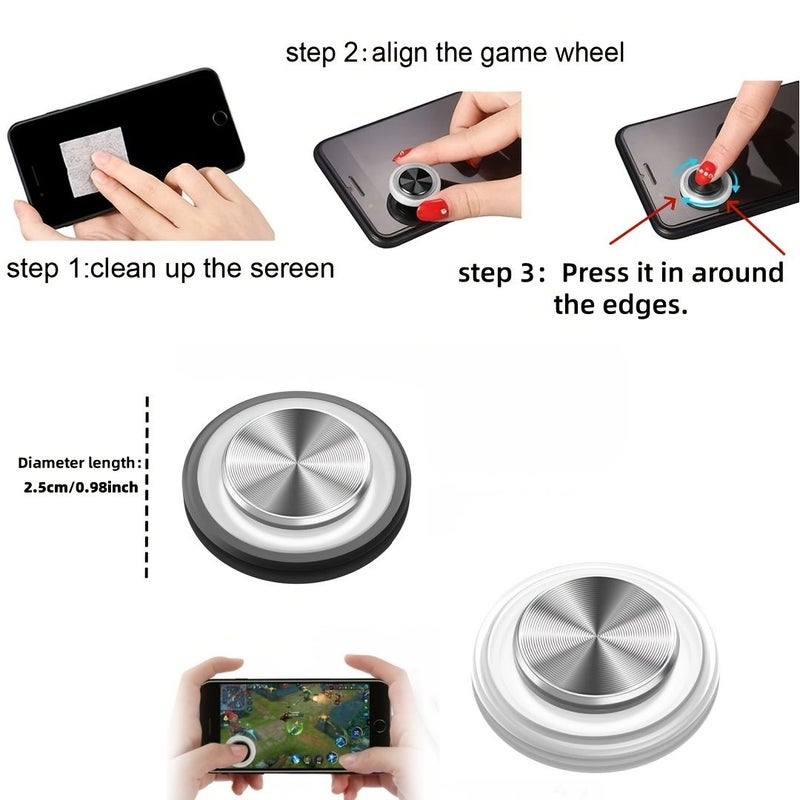 2 Pack Mobile Game Joystick Touch Screen Controller for Smartphone Android Tablet - Image 4