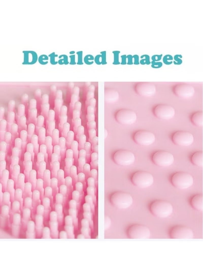 Back Scrubber for Shower Bath Scrub Body Brush Silicone Back Brush Extra Long Exfoliating Body Scrubber With Handle, Deep Clean and Invigorate Skin, for Men and Women（4pice） - Image 3