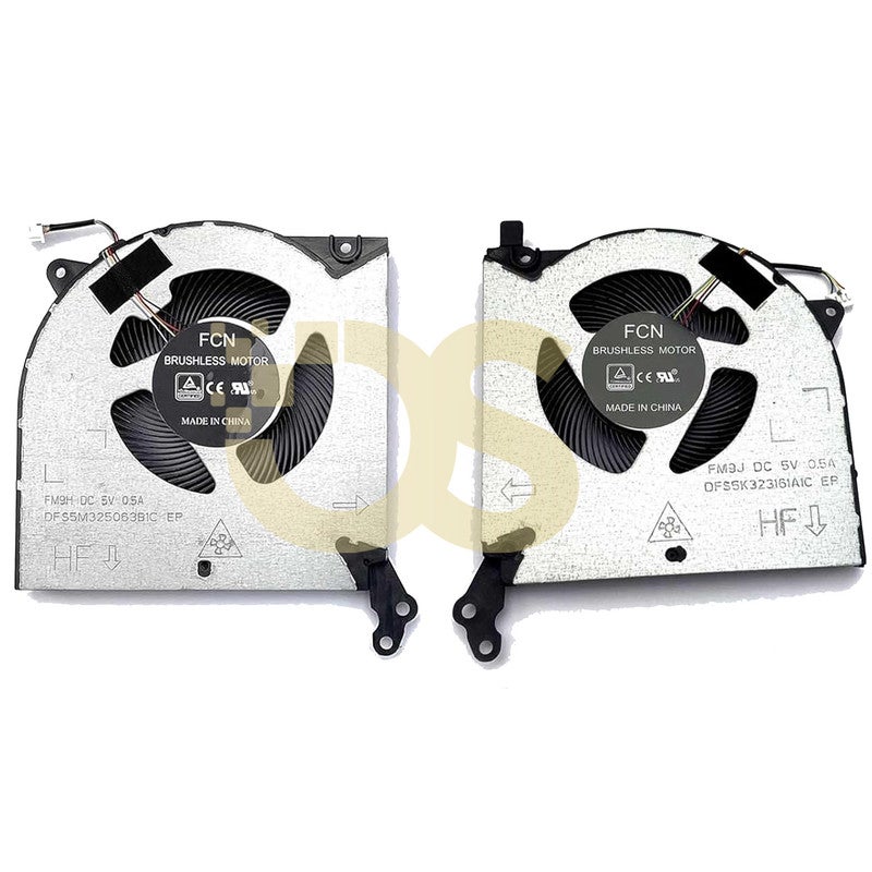 او اس مروحة معالج متوافقة مع Lenovo Legion 5-15IMH05 5-15IMH05H 5-15ARH05 Y7000P يسار + يمين 5 فولت من OS - Image 2