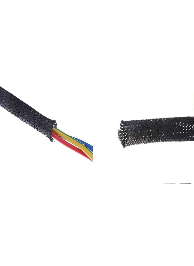 DIY Crafts DIY Crafts CTDIYHI56098 510M Black Insulated Braid Sleeving 24681012152025mm Tight PET Wire Cable Protection Expandable Cable Sleeve Wire Gland  - Image 5
