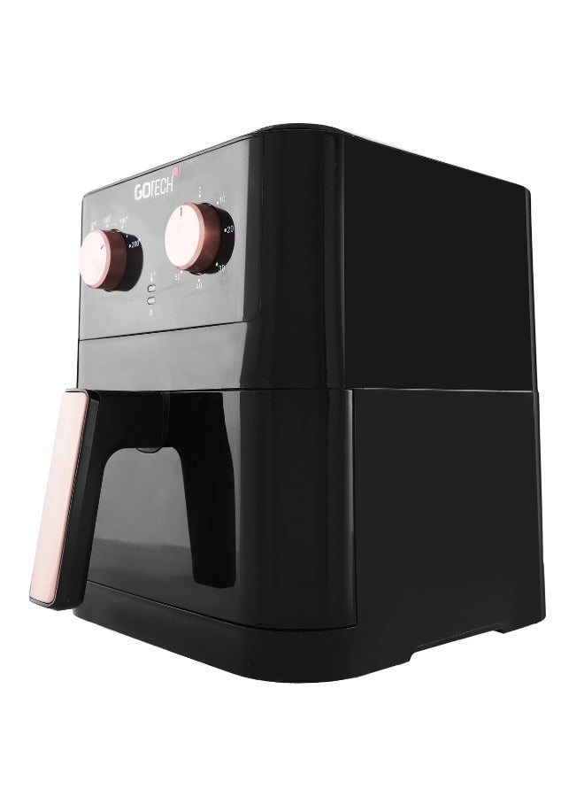 Gotech 6.0L Air Fryer, 1500W, Oil-Free Cooking, 60-Min Timer, Adjustable 80-200°C Temperature, 304 Stainless Steel Heating Tube, Non-Stick Pot, Grill Tray Included, Rapid Air Circulation Technology  - Image 2