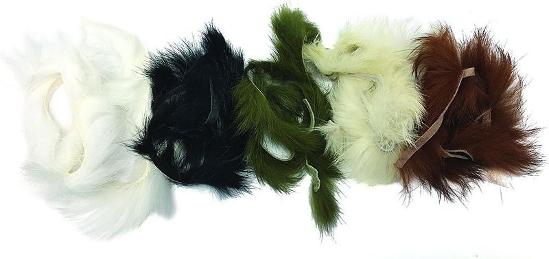 Creative Angler Rabbit Strips Cross Cut for Fly Tying or Tying Flies. Variety of Colors and Assortment Packs - Image 1