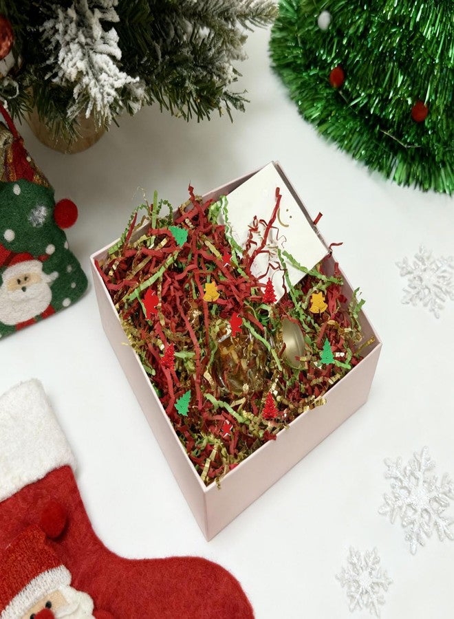 JINZOFLY Christmas Crinkle Cut Paper Shred Filler for Gift Wrapping, Xmas Shredded Paper for Festival Gift Baskets, Basket Fillers for Holiday Party Decor Filling Supplies (Christmas Theme, 100g(0.22LB)) - Image 5