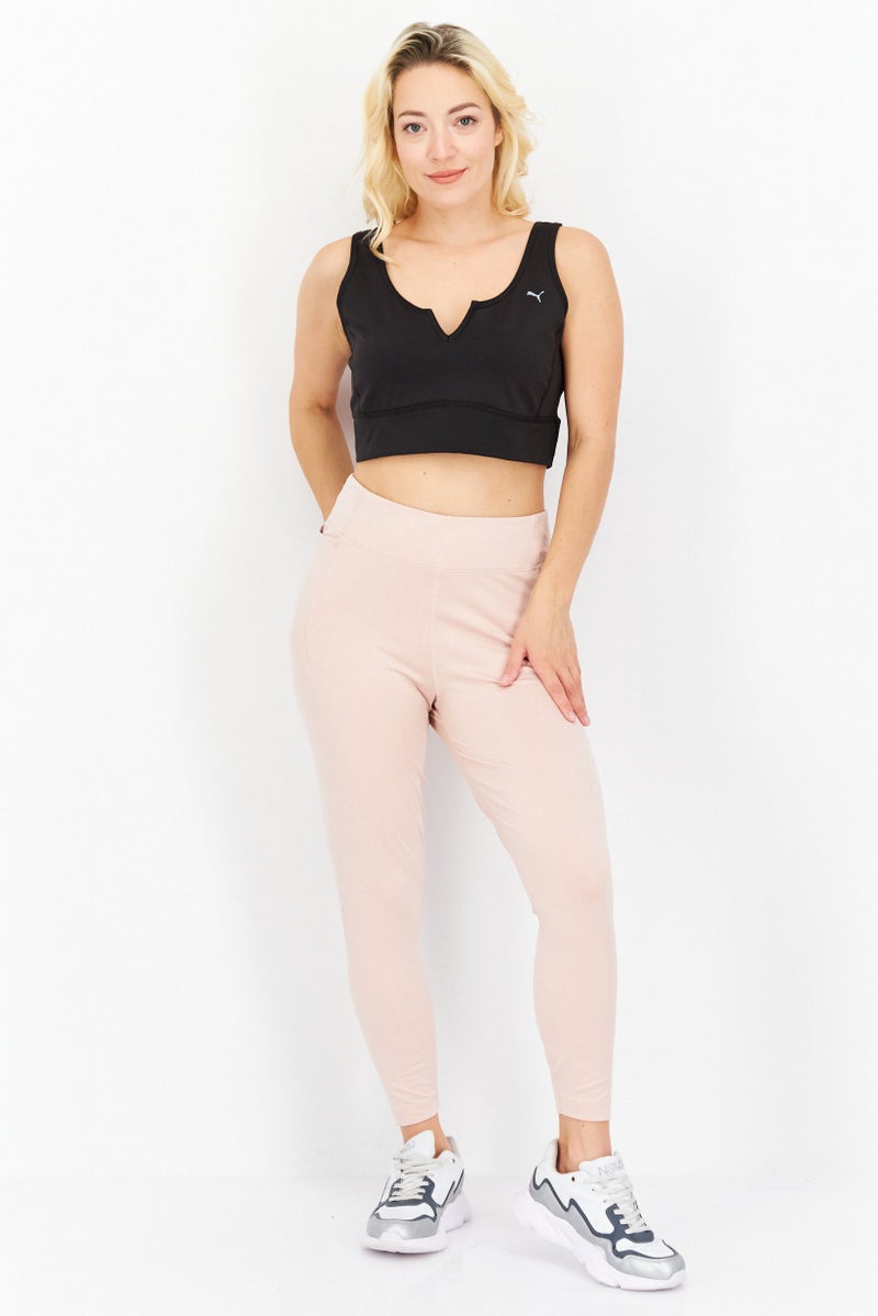 PUMA Women Sportswear Fit Brand Logo Training Crop Top, Black - Image 2