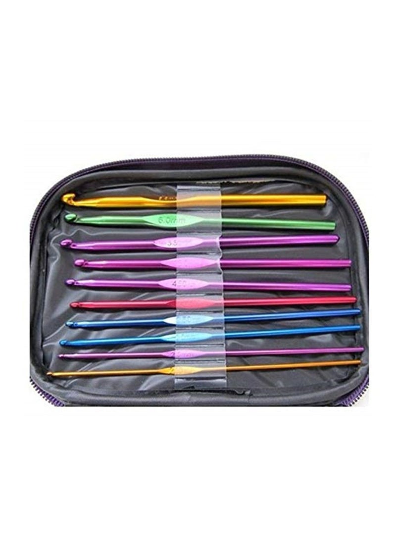 Knitting tool 0.6-6.5mm Crochet Hooks Handle Aluminum Alloy Knitting Knit Needles Weave Craft Yarn DIY Multicolor Mixed 2 Set  - Image 2