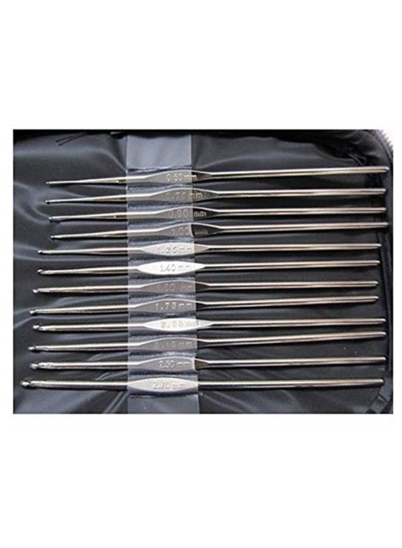 Knitting tool 0.6-6.5mm Crochet Hooks Handle Aluminum Alloy Knitting Knit Needles Weave Craft Yarn DIY Multicolor Mixed 2 Set  - Image 3